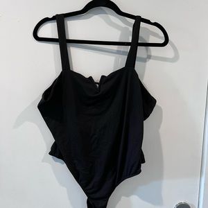 ABOUND Black Bodysuit - V cut
